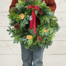 Load image into Gallery viewer, Hand-crafted Grapevine Holiday Wreaths