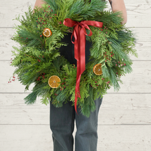 Load image into Gallery viewer, Hand-crafted Grapevine Holiday Wreaths