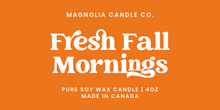 Load image into Gallery viewer, Fresh Fall Mornings | 4oz Pure Soy Candle Tin