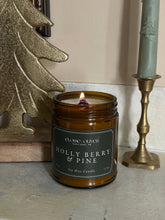 Load image into Gallery viewer, 8oz Holly Berry and Pine Candle
