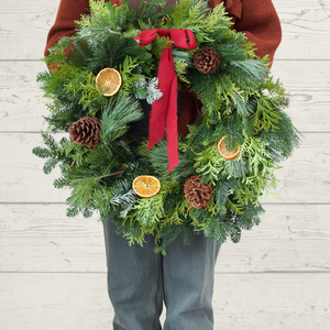 Hand-crafted Grapevine Holiday Wreaths