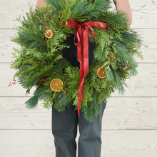 Load image into Gallery viewer, Hand-crafted Grapevine Holiday Wreaths
