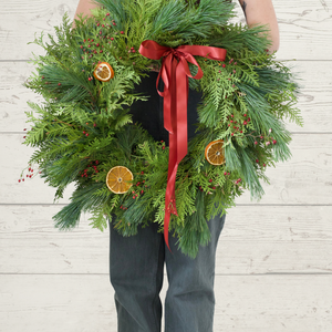 Hand-crafted Grapevine Holiday Wreaths