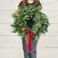 Load image into Gallery viewer, Hand-crafted Grapevine Holiday Wreaths
