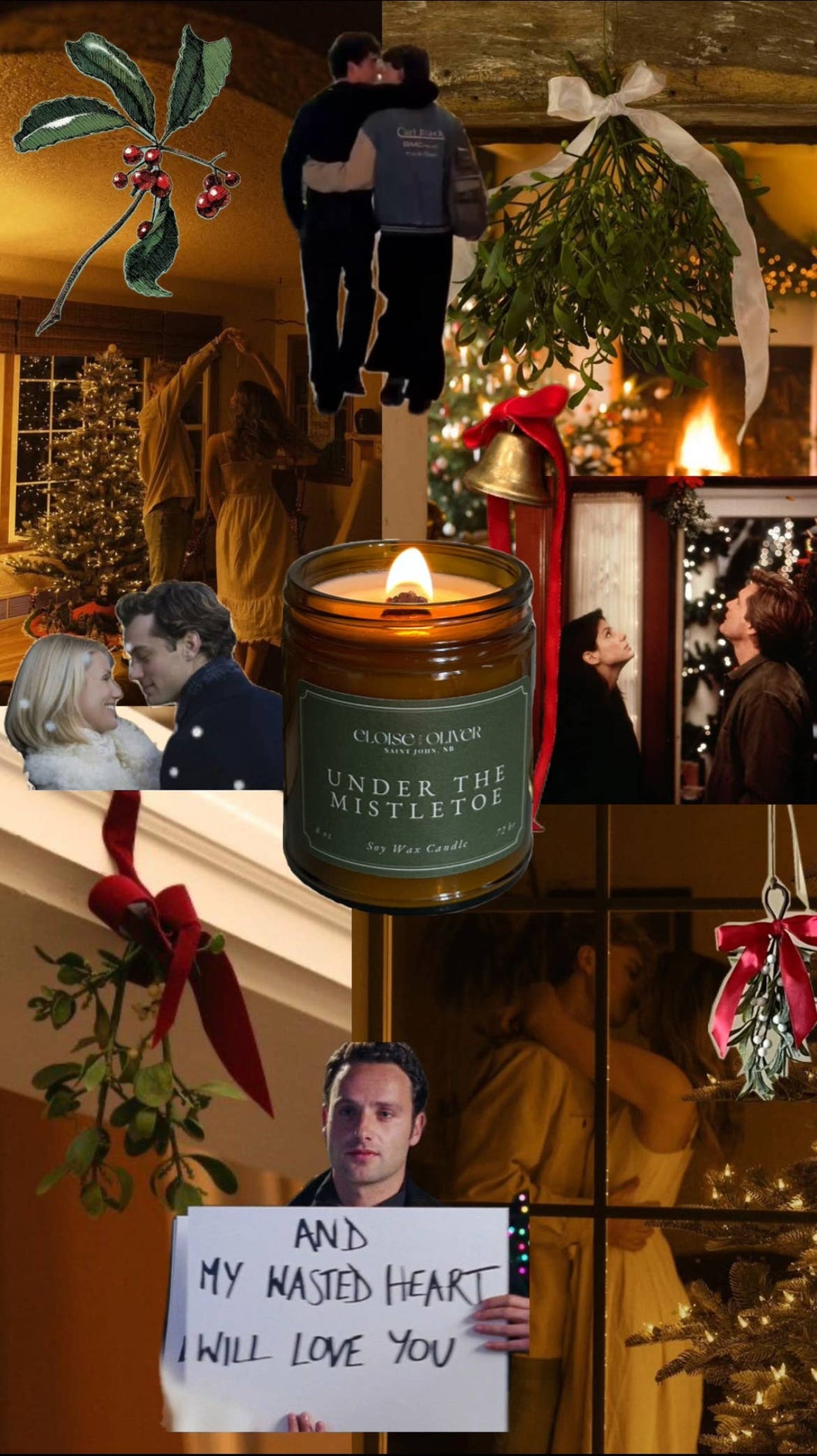 8oz Under the Mistletoe Candle