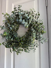 Load image into Gallery viewer, 12” Fresh Eucalyptus Grapevine Wreath
