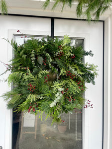 Hand-crafted Grapevine Holiday Wreaths