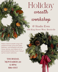 Holiday Wreath-Making Workshop @ STUDIO EVEN