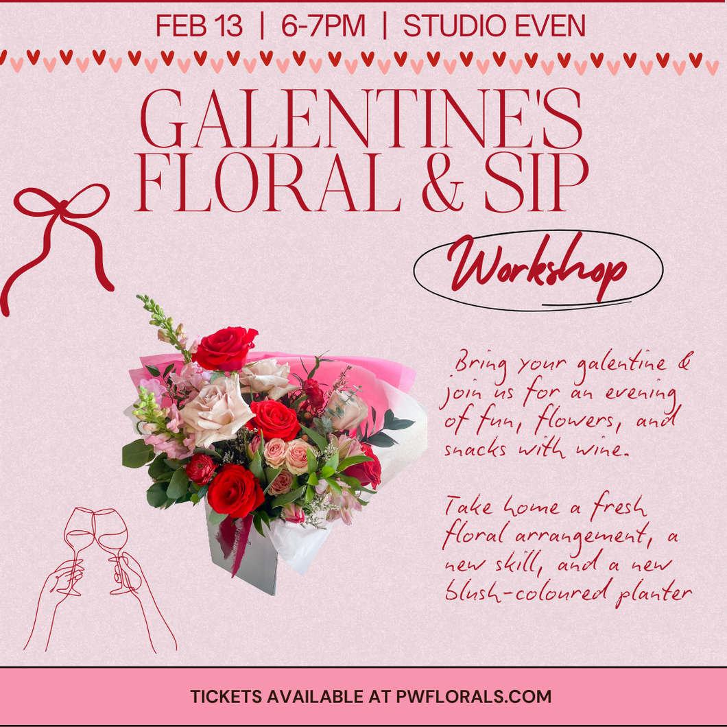 Galentine's Day Floral Arranging Workshop @ STUDIO EVEN