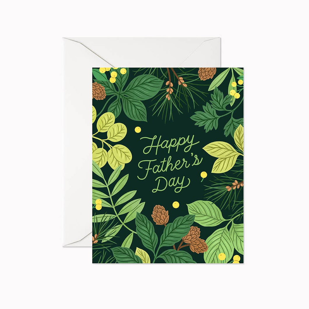 Happy Father's Day Forest Card / Father's Day Greeting Card