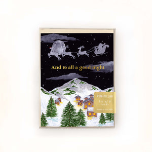 To All A Good Night Holiday Card - Set of 8