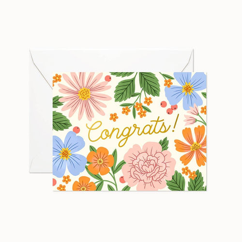 Congrats Summer Garden Card - Primrose & Willow Florals