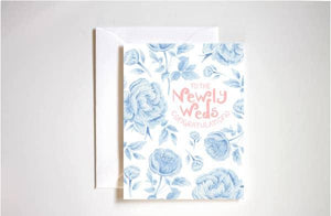 congratulations to the newlyweds card - Primrose & Willow Florals