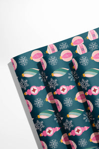Christmas Ornament Wrapping Paper Sheets (3 SHEETS SET)